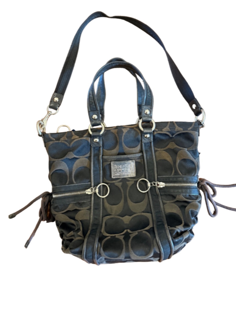 Vintage Coach Poppy Signature Tote Bag